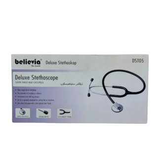 Believia Deluxe Stethoscope DST05 - Premium Silver Chestpiece with Anti-Chill Ring