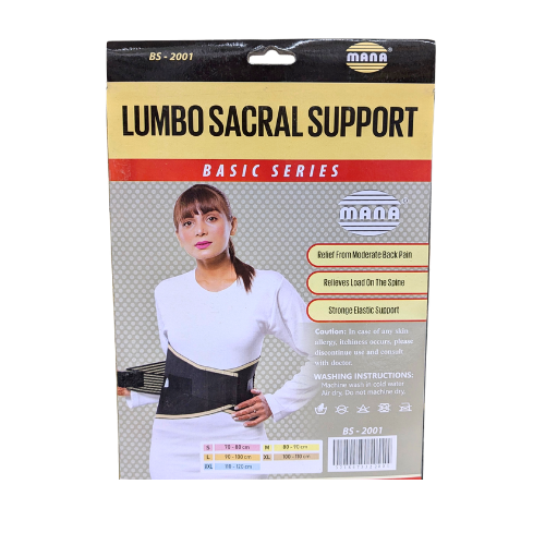 Mana Lumbo Sacral Support - Premium Lower Back Brace for Pain Relief