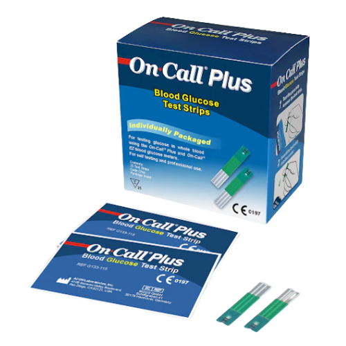 On Call Plus Test Strips - Accurate, Coding-Free Glucose Monitoring